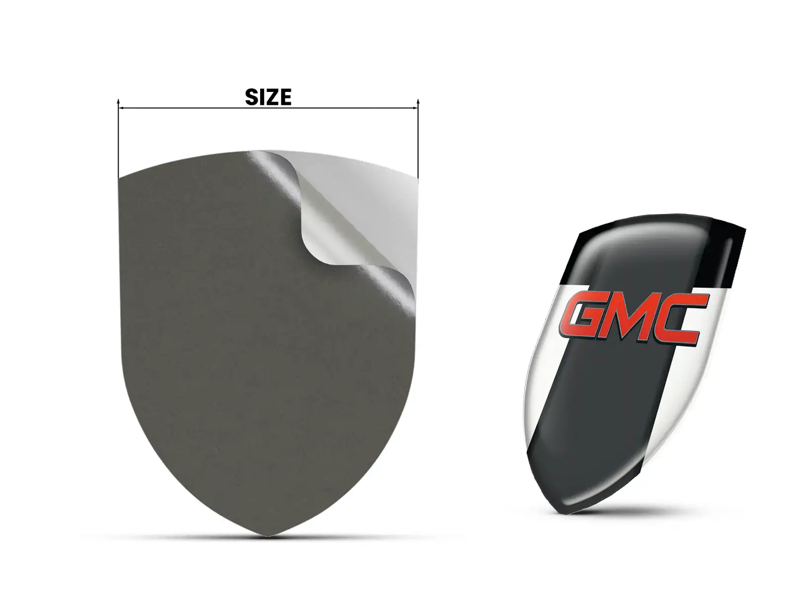 GMC Silikonsticker Hochwertig Professionell Anpassbar